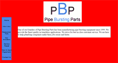 Desktop Screenshot of pipeburstingparts.com
